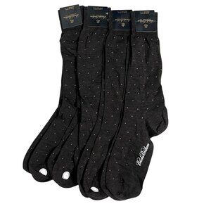 Brooks Brothers Dress Sock Lot Of 4 Pairs NWT 65 % Merino Wool 35% Nylon Italy